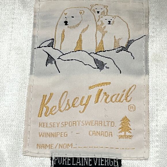 Kelsey Trail Womens Sz 20 Purple Vtg Canadian Embroidered Virgin Wool Coat lined - Picture 14 of 16